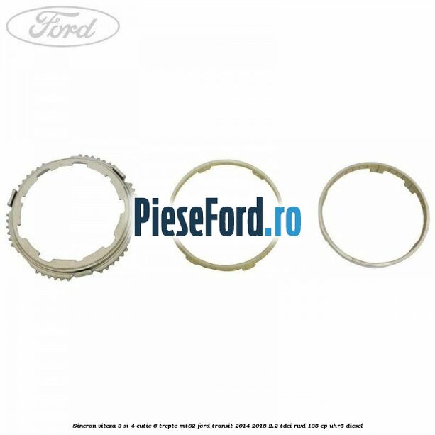 Sincron viteza 3 si 4 cutie 6 trepte MT82 Ford Transit 2014-2018 2.2 TDCi RWD 135 cp Sincron viteza 3 si 4 cutie 6 trepte MT82 Ford Transit 2014-2018 2.2 TDCi RWD 135 cp UHR5 diesel