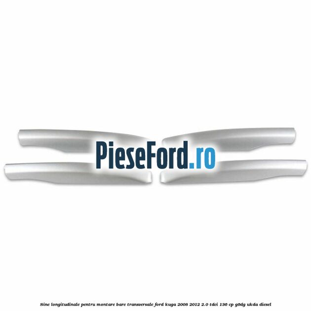 Sine longitudinale pentru montare bare transversale Ford Kuga 2008-2012 2.0 TDCi 136 cp G6DG, UKDA diesel