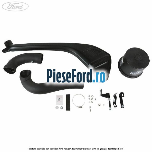 Sistem admisie aer auxiliar Ford Ranger 2016-2020 2.2 TDCi 160 cp GBVAJQJ, T22DD0P diesel