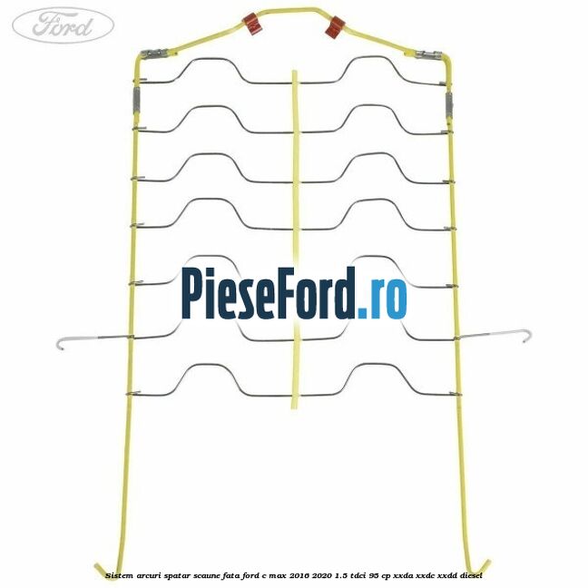 Sistem arcuri spatar scaune fata Ford C-Max 2016-2020 1.5 TDCi 95 cp XXDA, XXDC, XXDD diesel