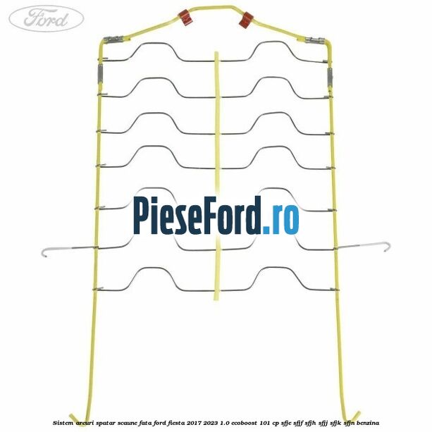 Sistem arcuri spatar scaune fata Ford Fiesta 2017-2023 1.0 EcoBoost 101 cp SFJE, SFJF, SFJH, SFJJ, SFJK, SFJN benzina