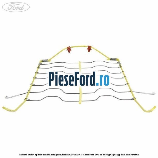 Sistem arcuri spatar scaune fata Ford Fiesta 2017-2023 1.0 EcoBoost 101 cp SFJE, SFJF, SFJH, SFJJ, SFJK, SFJN benzina