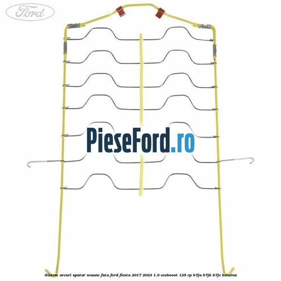 Sistem arcuri spatar scaune fata Ford Fiesta 2017-2023 1.0 EcoBoost 125 cp B7JA, B7JB, B7JC benzina
