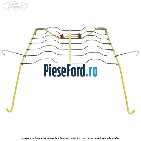 Sistem arcuri spatar scaune fata Ford Fiesta 2017-2023 1.1 Ti-VCT 70 cp XPJA, XPJB, XPJC, XPJD benzina