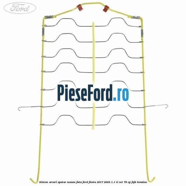 Sistem arcuri spatar scaune fata Ford Fiesta 2017-2023 1.1 Ti-VCT 75 cp FSJB benzina