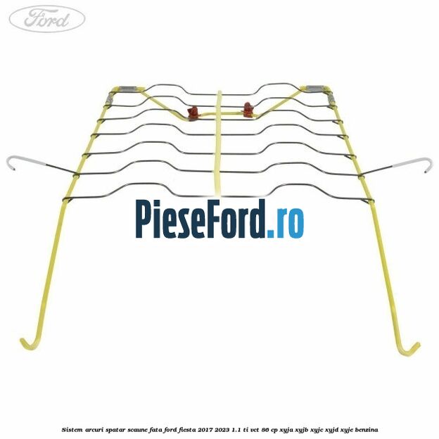 Sistem arcuri spatar scaune fata Ford Fiesta 2017-2023 1.1 Ti-VCT 86 cp XYJA, XYJB, XYJC, XYJD, XYJE benzina