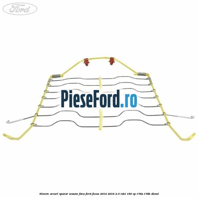 Sistem arcuri spatar scaune fata Ford Focus 2014-2018 2.0 TDCi 150 cp T7DA, T7DB diesel