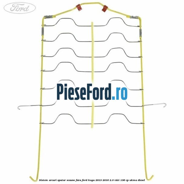 Sistem arcuri spatar scaune fata Ford Kuga 2013-2016 2.0 TDCi 136 cp UKMA diesel