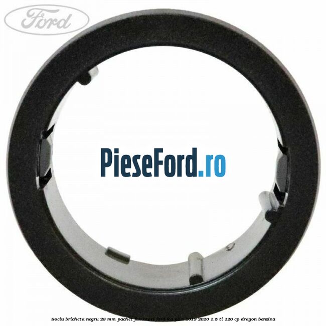 Soclu bricheta negru 28 mm pachet fumatori Ford Ka plus 2019-2020 1.5 Ti 120 cp dragon benzina
