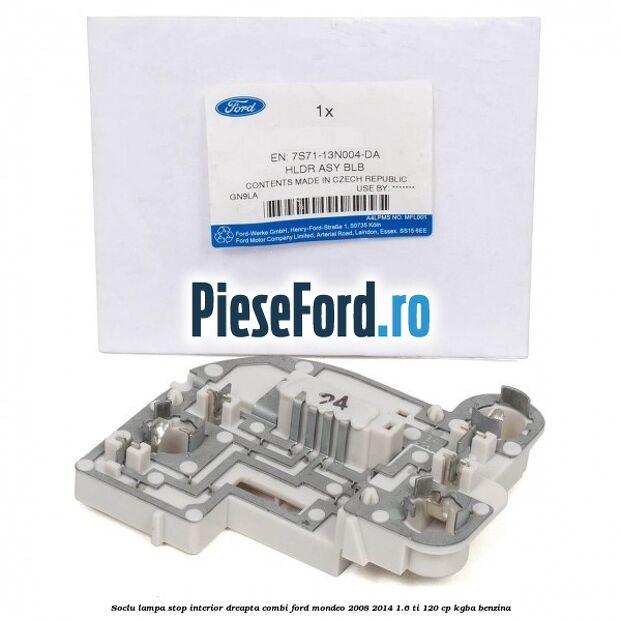 Soclu lampa stop interior dreapta combi Ford Mondeo 2008-2014 1.6 Ti 120 cp Soclu lampa stop interior dreapta combi Ford Mondeo 2008-2014 1.6 Ti 120 cp KGBA benzina