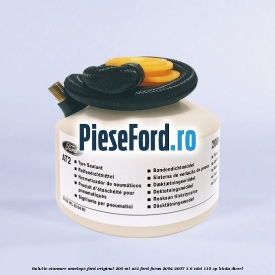 Solutie etansare anvelope Ford original 200 ml AT2 Ford Focus 2004-2007 1.8 TDCi 115 cp KKDA diesel