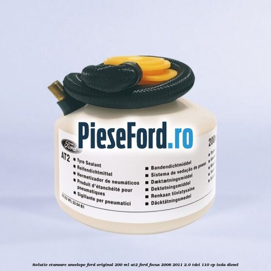 Solutie etansare anvelope Ford original 200 ml AT2 Ford Focus 2008-2011 2.0 TDCi 110 cp IXDA diesel