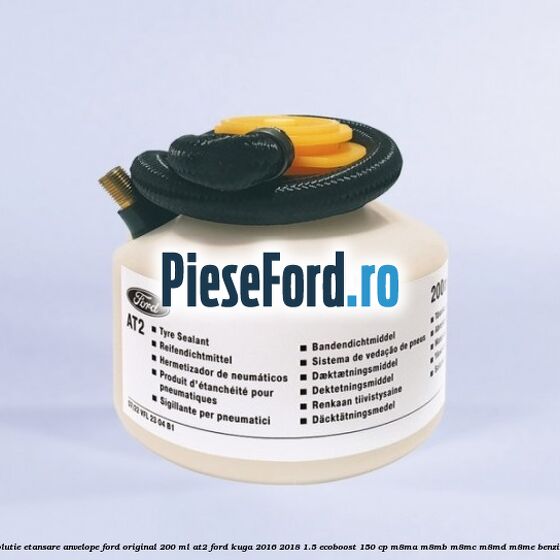 Solutie etansare anvelope Ford original 200 ml AT2 Ford Kuga 2016-2018 1.5 EcoBoost 150 cp M8MA, M8MB, M8MC, M8MD, M8ME benzina