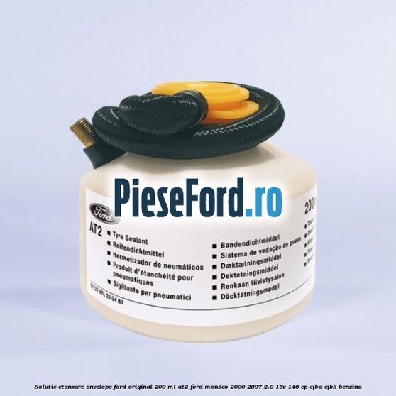 Solutie etansare anvelope Ford original 200 ml AT2 Ford Mondeo 2000-2007 2.0 16V 146 cp CJBA, CJBB benzina