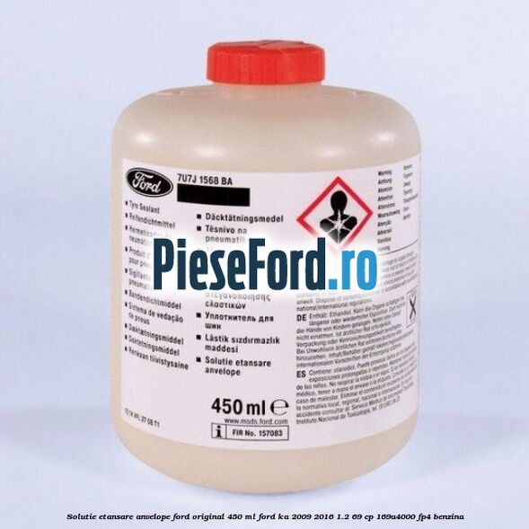 Solutie etansare anvelope Ford original 450 ml Ford Ka 2009-2016 1.2 69 cp 169A4000, FP4 benzina