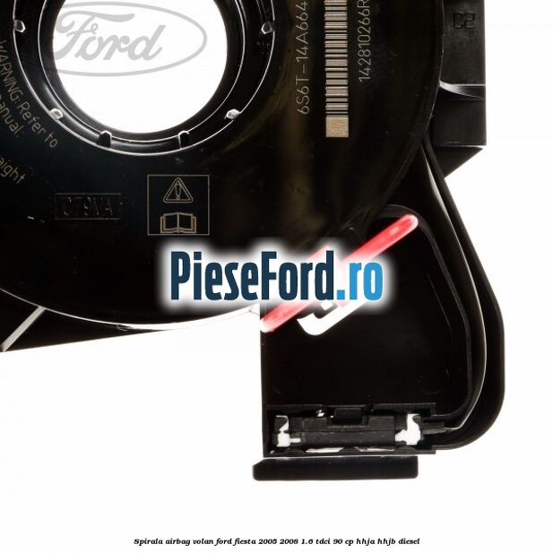 Spirala airbag volan Ford Fiesta 2005-2008 1.6 TDCi 90 cp Spirala airbag volan Ford Fiesta 2005-2008 1.6 TDCi 90 cp HHJA, HHJB diesel