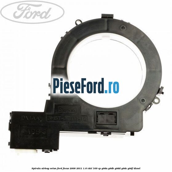 Spirala airbag volan Ford Focus 2008-2011 1.6 TDCi 109 cp G8DA, G8DB, G8DD, G8DE, G8DF diesel
