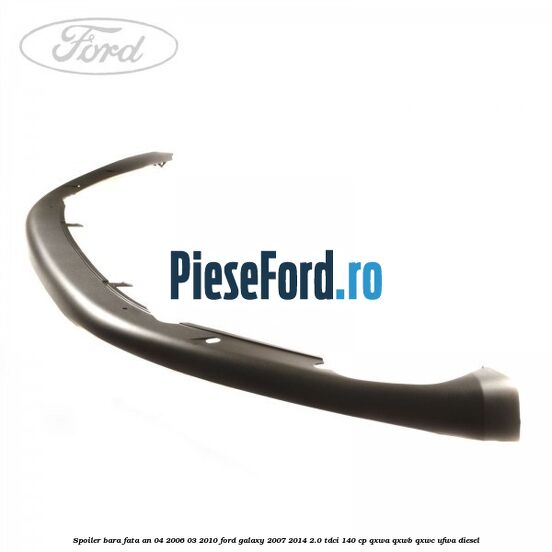 Spoiler bara fata an 04/2006-03/2010 Ford Galaxy 2007-2014 2.0 TDCi 140 cp QXWA, QXWB, QXWC, UFWA diesel