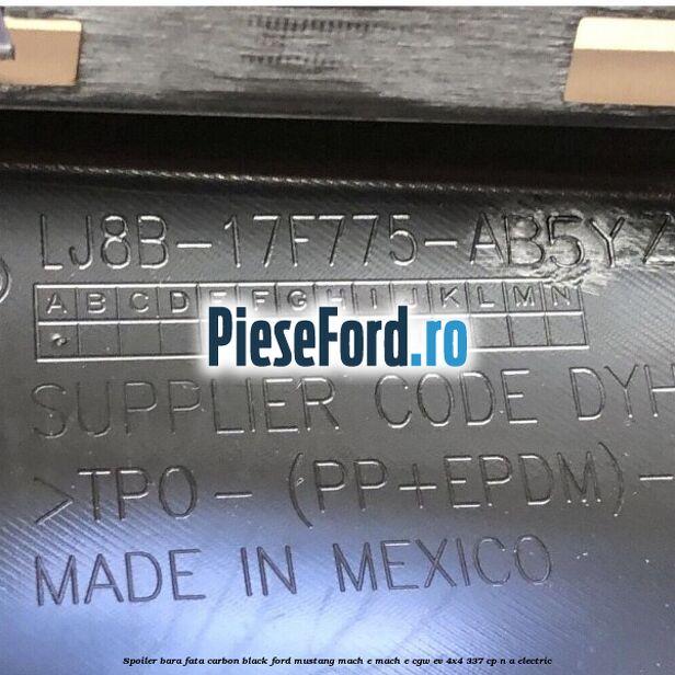 Spoiler bara fata carbon black Ford Mustang Mach-E MACH-E (CGW) EV 4x4 337 cp n/a electric