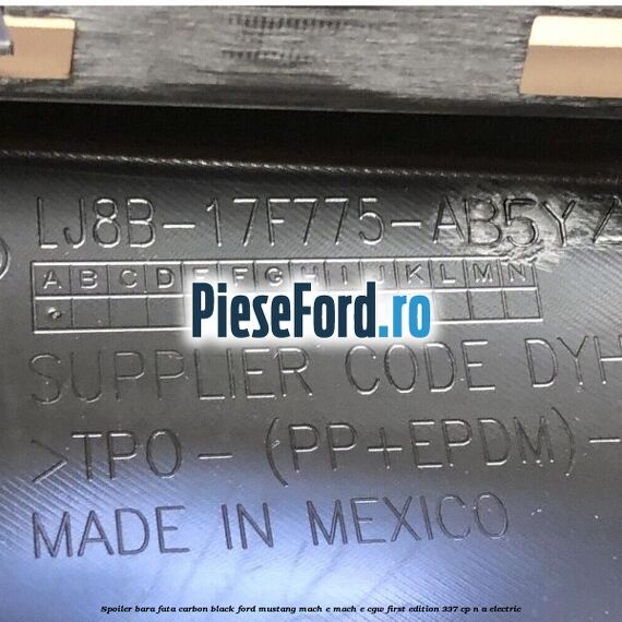 Spoiler bara fata carbon black Ford Mustang Mach-E MACH-E (CGW) First Edition 337 cp n/a electric