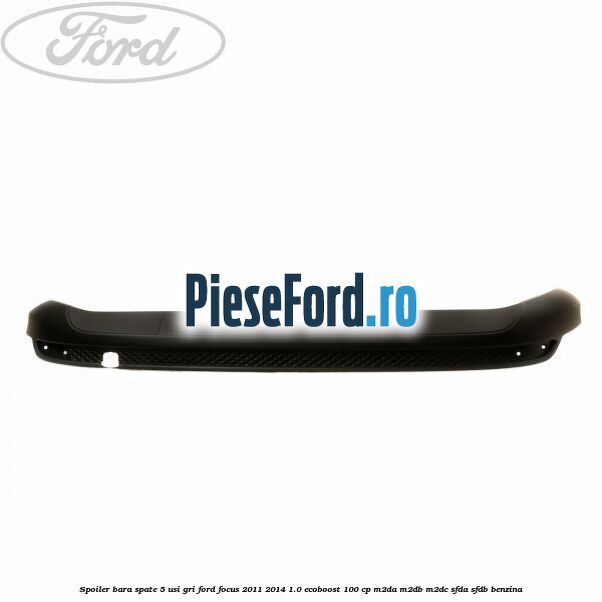 Spoiler bara spate 5 usi gri Ford Focus 2011-2014 1.0 EcoBoost 100 cp M2DA, M2DB, M2DC, SFDA, SFDB benzina