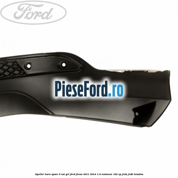 Spoiler bara spate 5 usi gri Ford Focus 2011-2014 1.6 EcoBoost 182 cp JTDA, JTDB benzina