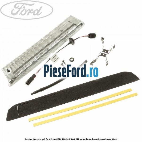 Spoiler Hayon break Ford Focus 2014-2018 1.5 TDCi 120 cp XWDA, XWDB, XWDC, XWDD, XWDE diesel