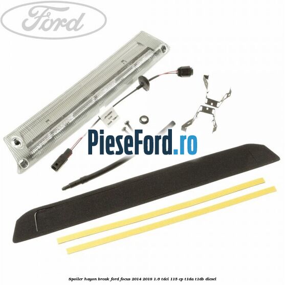 Spoiler Hayon break Ford Focus 2014-2018 1.6 TDCi 115 cp T1DA, T1DB diesel