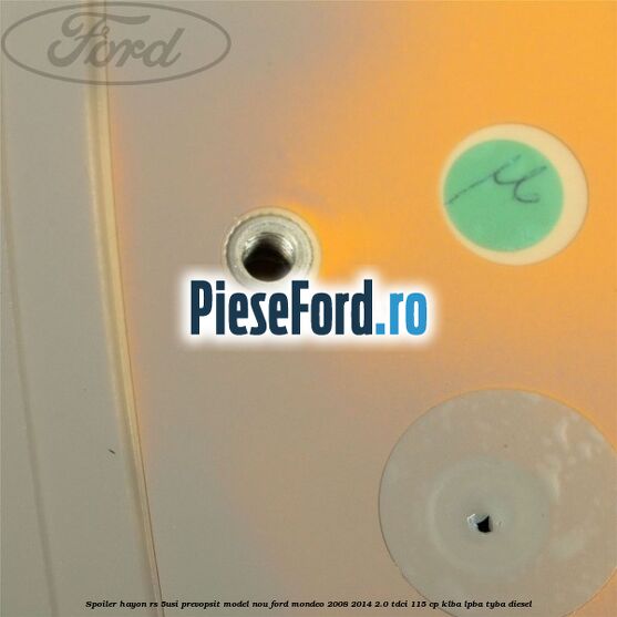 Spoiler Hayon RS 5Usi prevopsit model nou Ford Mondeo 2008-2014 2.0 TDCi 115 cp KLBA, LPBA, TYBA diesel