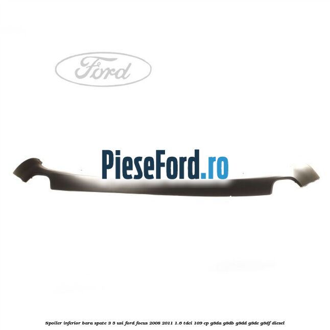 Spoiler inferior bara spate 3/5 usi Ford Focus 2008-2011 1.6 TDCi 109 cp