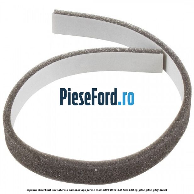 Spuma absorbant soc laterala radiator apa Ford C-Max 2007-2011 2.0 TDCi 133 cp G6DC, G6DE, G6DF diesel