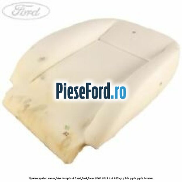 Spuma spatar scaun fata dreapta 4/5 usi Ford Focus 2008-2011 1.8 125 cp Q7DA, QQDA, QQDB benzina