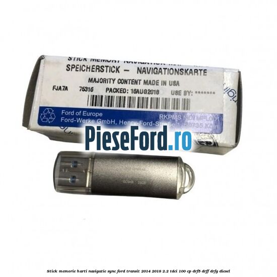 Stick memorie harti navigatie Sync Ford Transit 2014-2018 2.2 TDCi 100 cp DRF5, DRFF, DRFG diesel