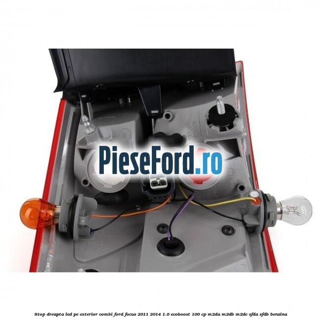 Stop dreapta LED pe exterior combi Ford Focus 2011-2014 1.0 EcoBoost 100 cp M2DA, M2DB, M2DC, SFDA, SFDB benzina