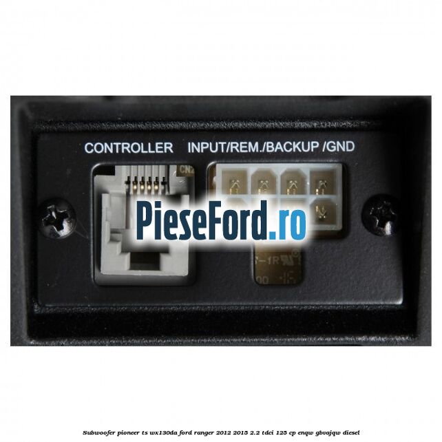 Subwoofer Pioneer TS-WX130DA Ford Ranger 2012-2015 2.2 TDCi 125 cp ENQW, GBVAJQW diesel