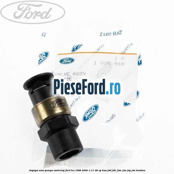 Supapa sens pompa ambreiaj Ford Ka 1996-2008 1.3 i 60 cp BAA, J4D, J4K, J4M, J4N, J4P, J4S benzina
