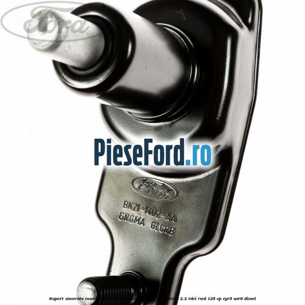 Suport ancorare roata rezerva simpla Ford Transit 2014-2018 2.2 TDCi RWD 125 cp CYR5, USR6 diesel