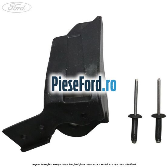 Suport bara fata stanga crash bar Ford Focus 2014-2018 1.6 TDCi 115 cp T1DA, T1DB diesel