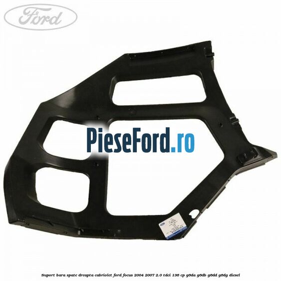 Suport bara spate dreapta cabriolet Ford Focus 2004-2007 2.0 TDCi 136 cp Suport bara spate dreapta cabriolet Ford Focus 2004-2007 2.0 TDCi 136 cp G6DA, G6DB, G6DD, G6DG diesel