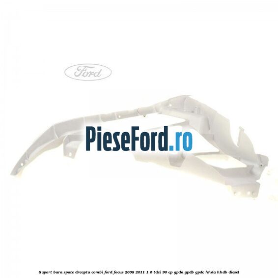 Suport bara spate dreapta combi Ford Focus 2008-2011 1.6 TDCi 90 cp GPDA, GPDB, GPDC, HHDA, HHDB diesel