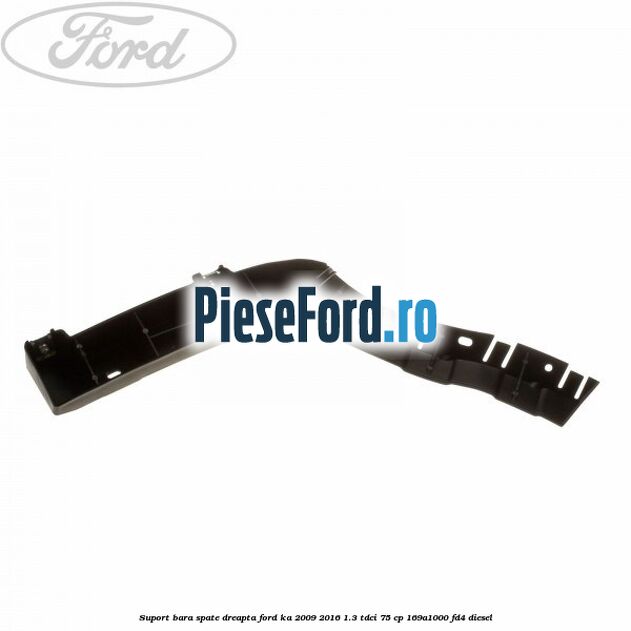 Suport bara spate dreapta Ford Ka 2009-2016 1.3 TDCi 75 cp 169A1000, FD4 diesel