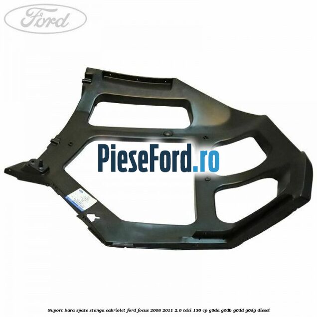 Suport bara spate stanga cabriolet Ford Focus 2008-2011 2.0 TDCi 136 cp G6DA, G6DB, G6DD, G6DG diesel