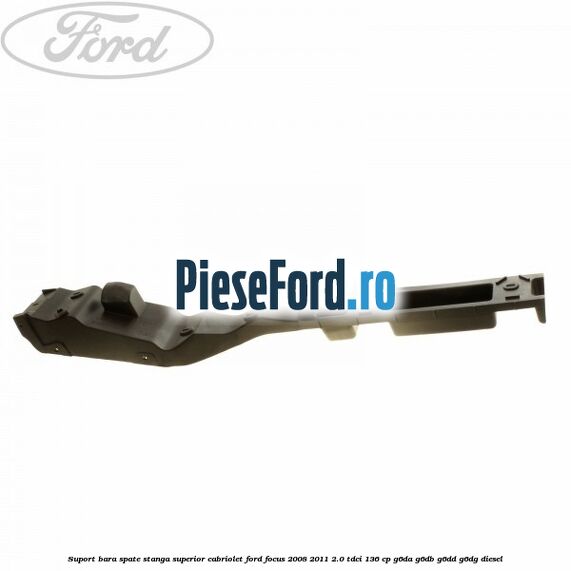 Suport bara spate stanga superior cabriolet Ford Focus 2008-2011 2.0 TDCi 136 cp G6DA, G6DB, G6DD, G6DG diesel