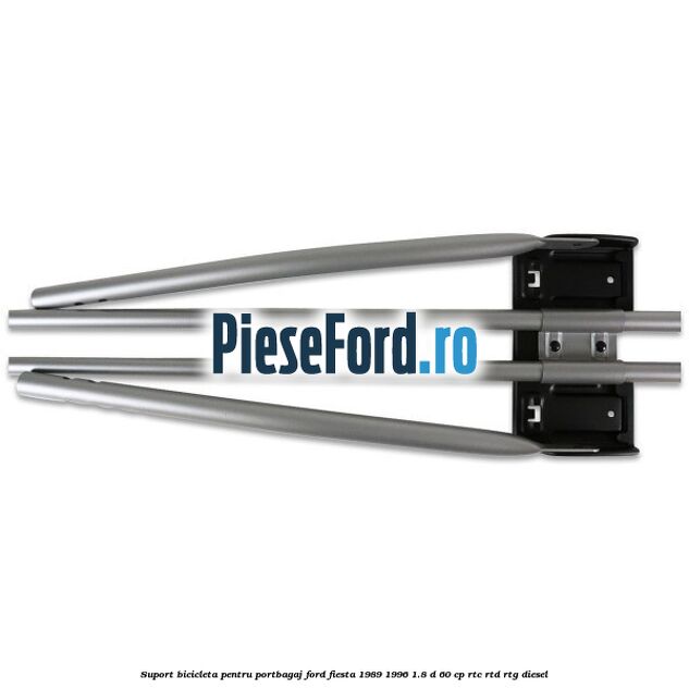 Suport bicicleta pentru portbagaj Ford Fiesta 1989-1996 1.8 D 60 cp RTC, RTD, RTG diesel