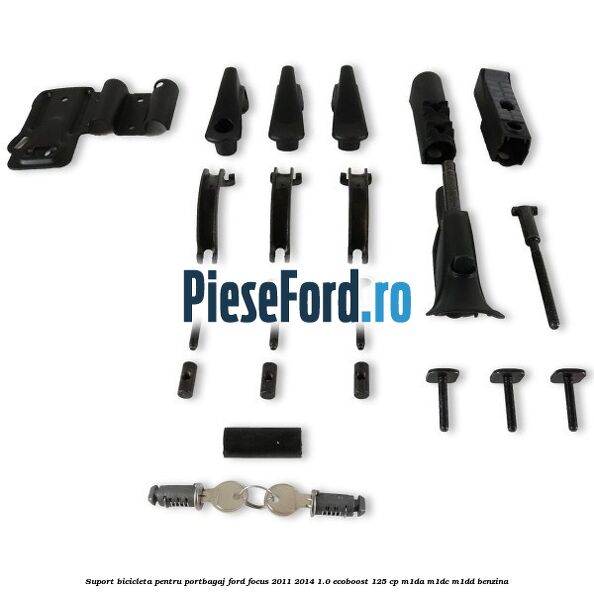 Suport bicicleta pentru portbagaj Ford Focus 2011-2014 1.0 EcoBoost 125 cp M1DA, M1DC, M1DD benzina