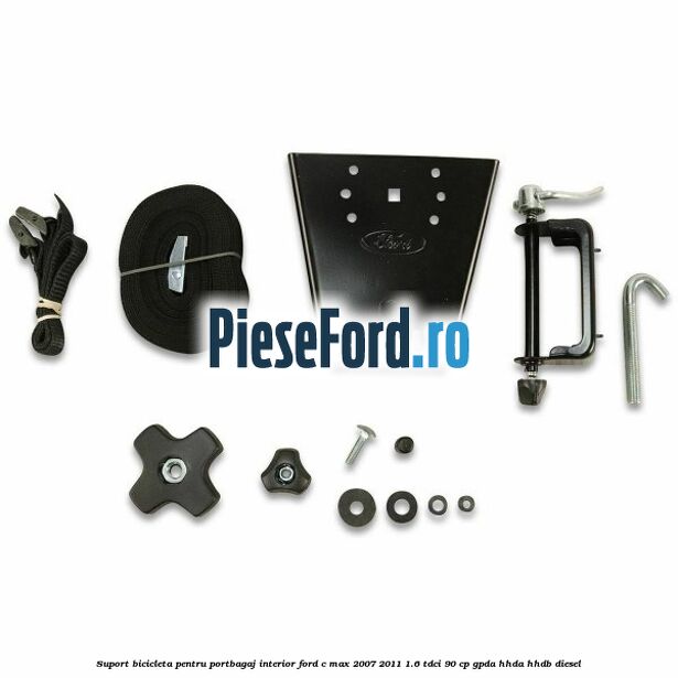 Suport bicicleta, pentru portbagaj interior Ford C-Max 2007-2011 1.6 TDCi 90 cp Suport bicicleta, pentru portbagaj interior Ford C-Max 2007-2011 1.6 TDCi 90 cp GPDA, HHDA, HHDB diesel