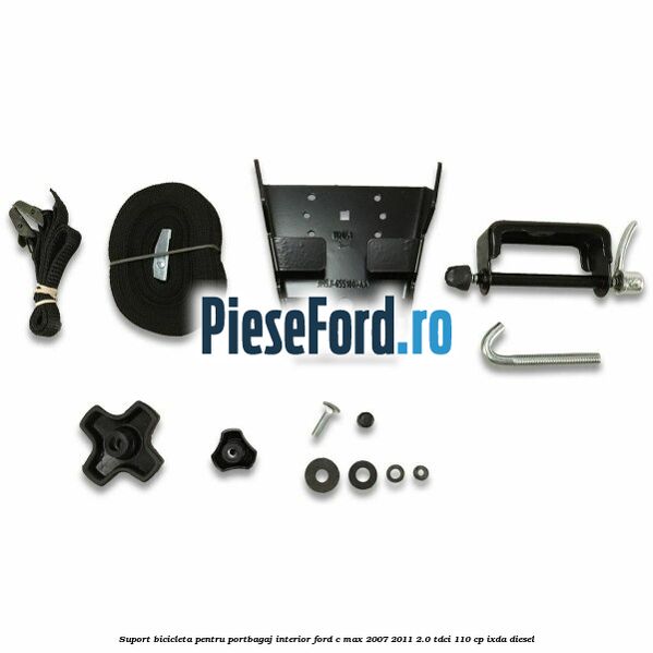 Suport bicicleta, pentru portbagaj interior Ford C-Max 2007-2011 2.0 TDCi 110 cp IXDA diesel