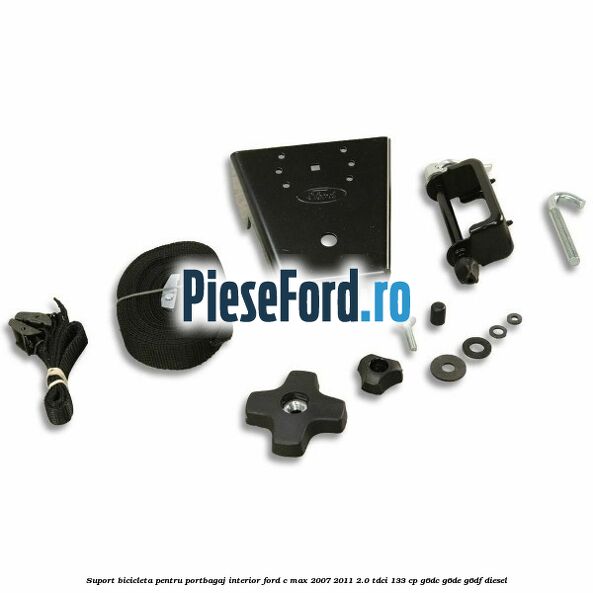 Suport bicicleta, pentru portbagaj interior Ford C-Max 2007-2011 2.0 TDCi 133 cp G6DC, G6DE, G6DF diesel