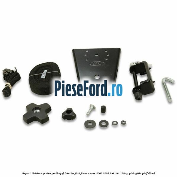 Suport bicicleta, pentru portbagaj interior Ford Focus C-Max 2003-2007 2.0 TDCi 133 cp G6DC, G6DE, G6DF diesel