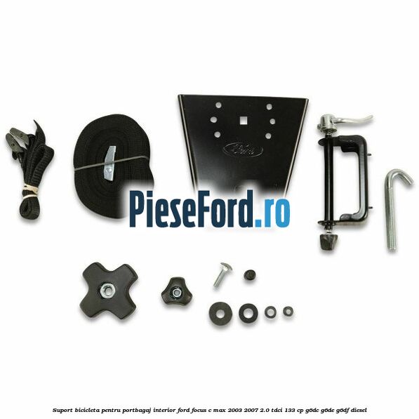 Suport bicicleta, pentru portbagaj interior Ford Focus C-Max 2003-2007 2.0 TDCi 133 cp G6DC, G6DE, G6DF diesel